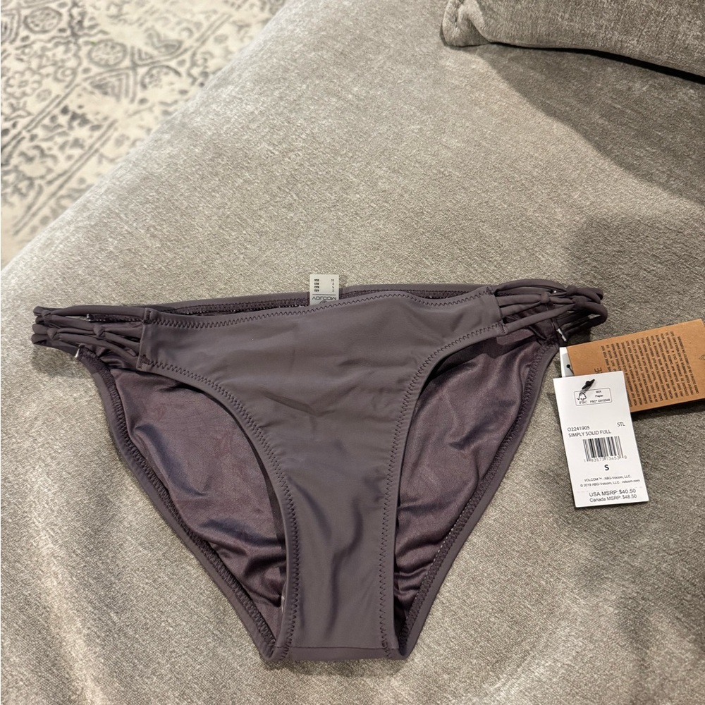 Volcom Charcoal Bikini Bottom